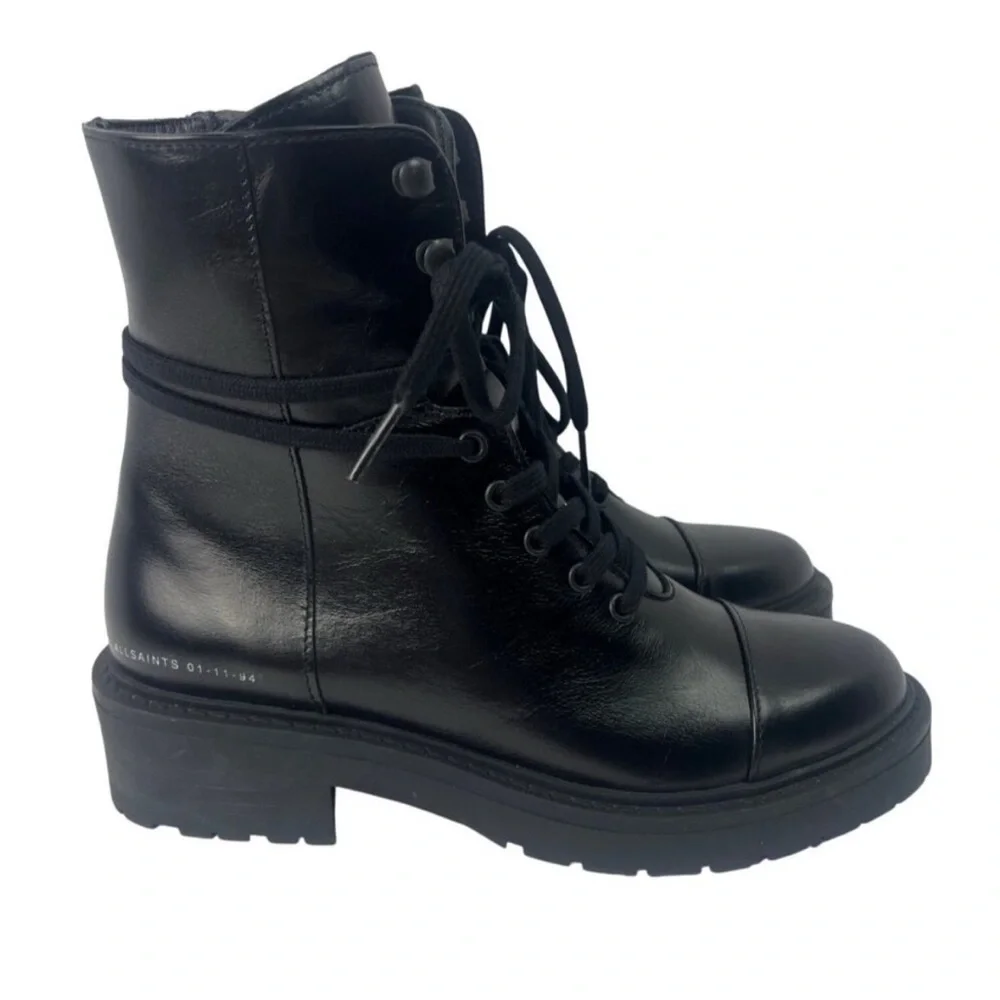 Black Leather Ankle Boots - Picture 2 of 15